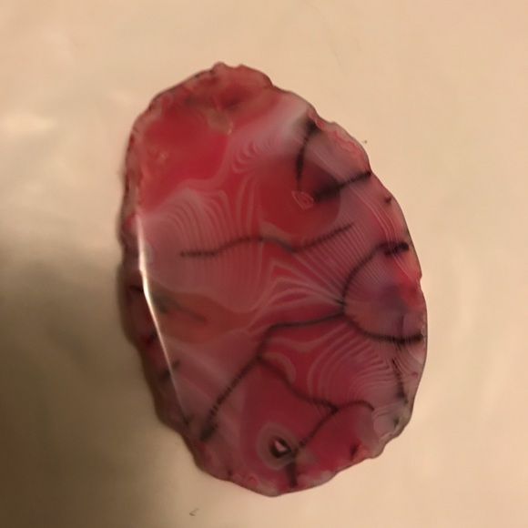 Natural stone Jewelry - 💎Punk&purple Dragon 🐉 vein agate w/ hole😃🎉🛍